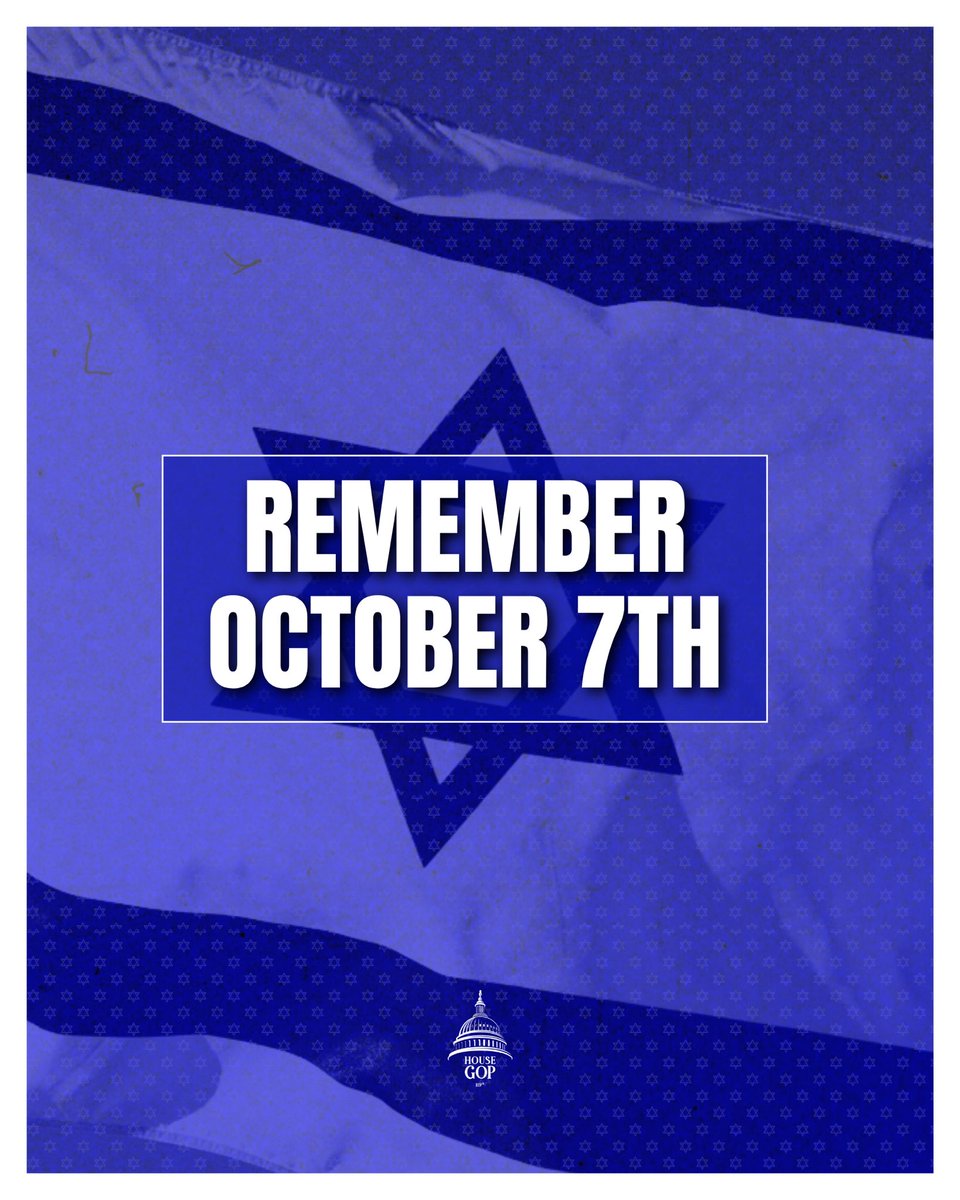 RepMariaSalazar's tweet photo. Three years ago today, the Jewish people suffered their deadliest day since the Holocaust.

We remember the innocent lives taken on October 7. We mourn with their families and honor the memory of every victim.

Three years later, we have not forgotten. We will not forget.

America stands with the Jewish people, with Israel, and against the evil of terrorism and antisemitism. 🇺🇸🇮🇱