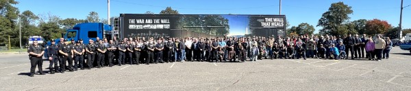 VVMF's tweet photo. Thank you to the escort crew in Aston, Pennsylvania, for seeing us safely into their community yesterday. Thank you, riders!

Shout-out to Steve Clinger (U.S. Army) of Barber Trucking, who hauled The Wall That Heals into Aston, Pennsylvania, yesterday. Our drivers donate their time, fuel, and equipment to haul The Wall That Heals around the country. Thank you, Steve!

Visit https://t.co/VP956Z9FOt for more information.