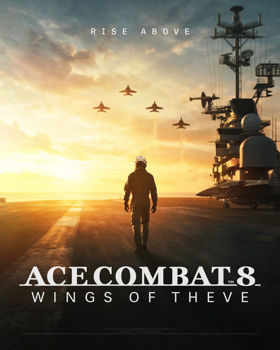 ItsNameJr's tweet photo. J’ai réalisé cette affiche pour ACE COMBAT 8: WINGS OF THEVE en collaboration commerciale avec @BandaiNamcoFR https://t.co/cBA7f0rKTK