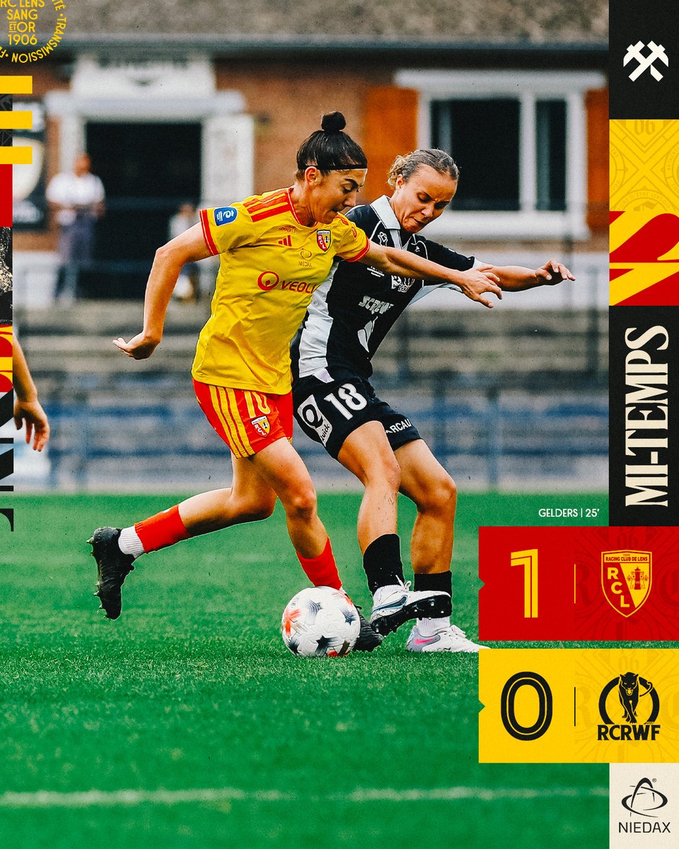 RCLensFeminin's tweet photo. ⏯️ Après une première mi-temps maitrisée, les Sang et Or rentrent aux vestiaires avec une longueur d'avance.
RC Lens 𝟏-𝟎 RC Roubaix Wervicq
#RCLRCRWF https://t.co/fdlmla2w2f