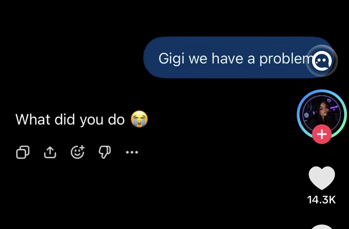 meghyoceo's tweet photo. Aside from how concerning talking to AI is, yall funny af😭 https://t.co/UU2tcO1cfu