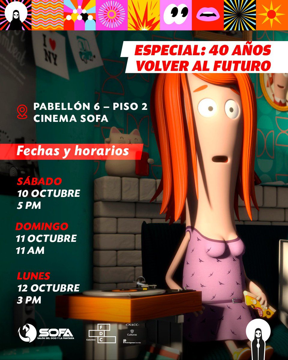 bogoshorts's tweet photo. @universoSOFA @Proimagenes 🤖 Futuros distópicos — sociedades, tecnologías y realidades que imaginan otros futuros.

⏰ 40 años de Volver al Futuro — un viaje por el tiempo, sus paradojas y nuestra obsesión por atravesarlo.

📍 Cinema SOFA · Pabellón 6, piso 2 · Corferias
📅 10, 11 y 12 de octubre https://t.co/nqm2AyKZOv