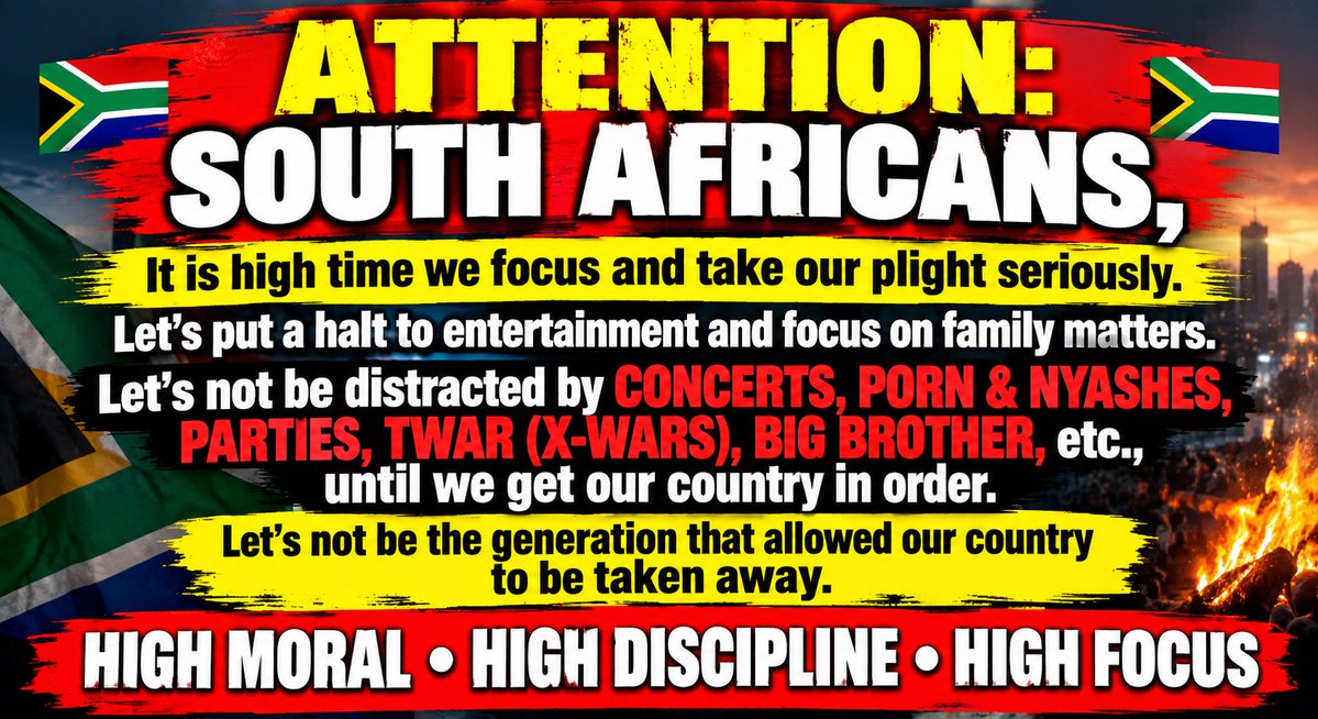 Highest__Vibes's tweet photo. Highly trained terrorist disguised as refugees already entered our country via Swaziland borders…

Wake up, Mzansi!⚠️⚠️⚠️⚠️⚠️⚠️⚠️ https://t.co/7gRjMmN1uX