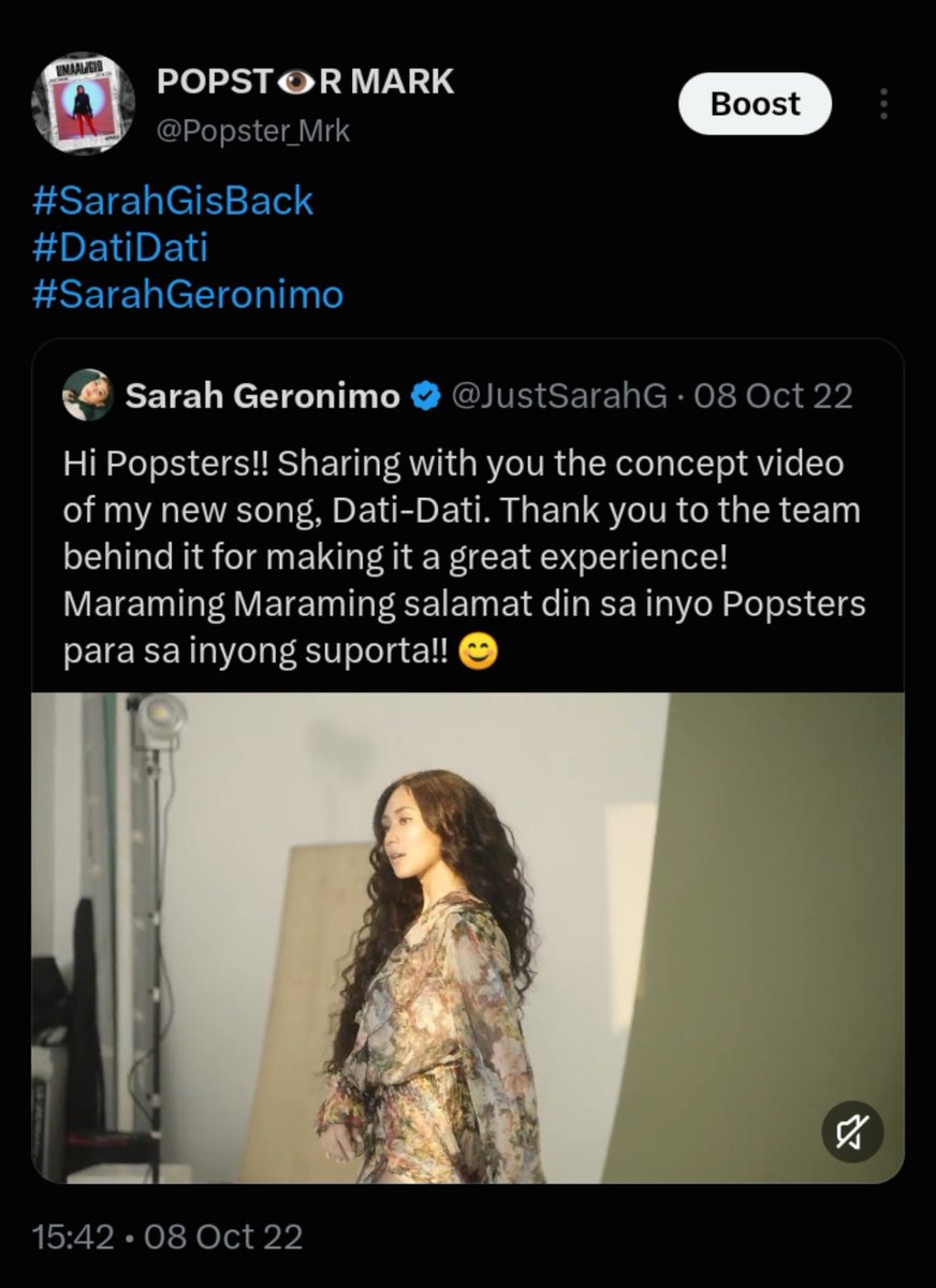 Popster_Mrk's tweet photo. first ever tweet ko yata 'to for her comeback. kaiyakk... saya maging online fan. hayzzz. dami kong oras na hindi nasayang. ๐ฅบ๐๐๐๐ป
WE LOVE YOU SARAH
#DatiDati Day #SarahGeronimo @JustSarahG https://t.co/elgvkX0wyn
