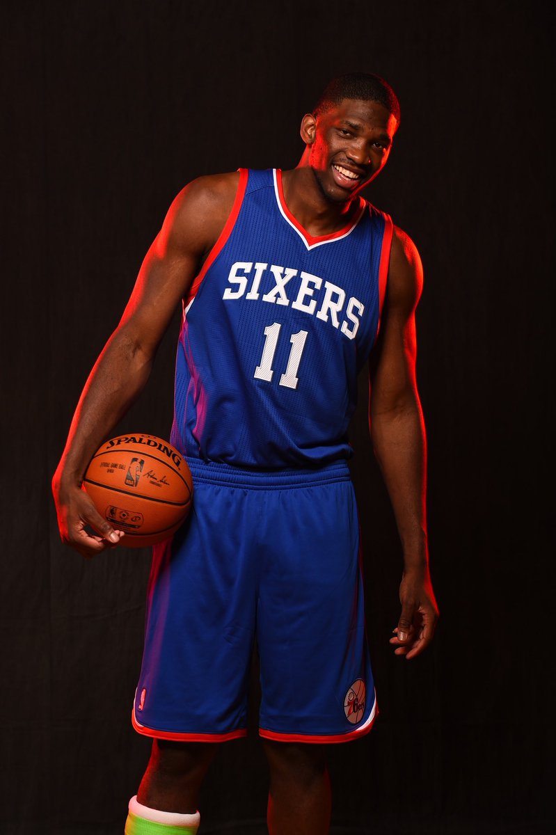 CameronVarelli's tweet photo. Joel Embiid is reportedly down to his rookie weight, per @ramonashelburne https://t.co/STQhRbG1om