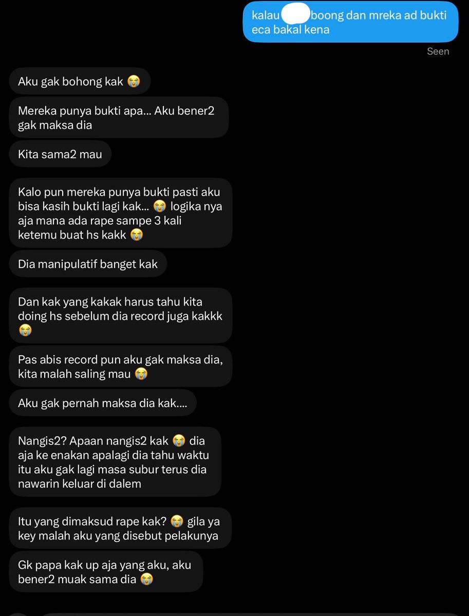ohshilla's tweet photo. part 3. bisa kalian simpulin yaa sepertinya diawal dia bilang dia di rape itu another manipulatif. aku istirahat dulu semua kepala aku sangat pusing sampe mimisan lagi, terimakasih ya udah ngikutin ini 🖤 makasih jg udah support di dm semuanya. i love u to yall. https://t.co/x2Ao2CaokI