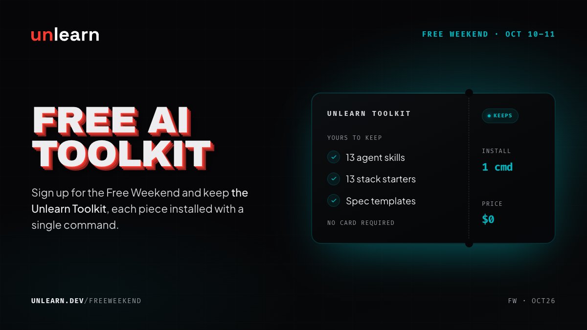 UnlearnDev tweet picture