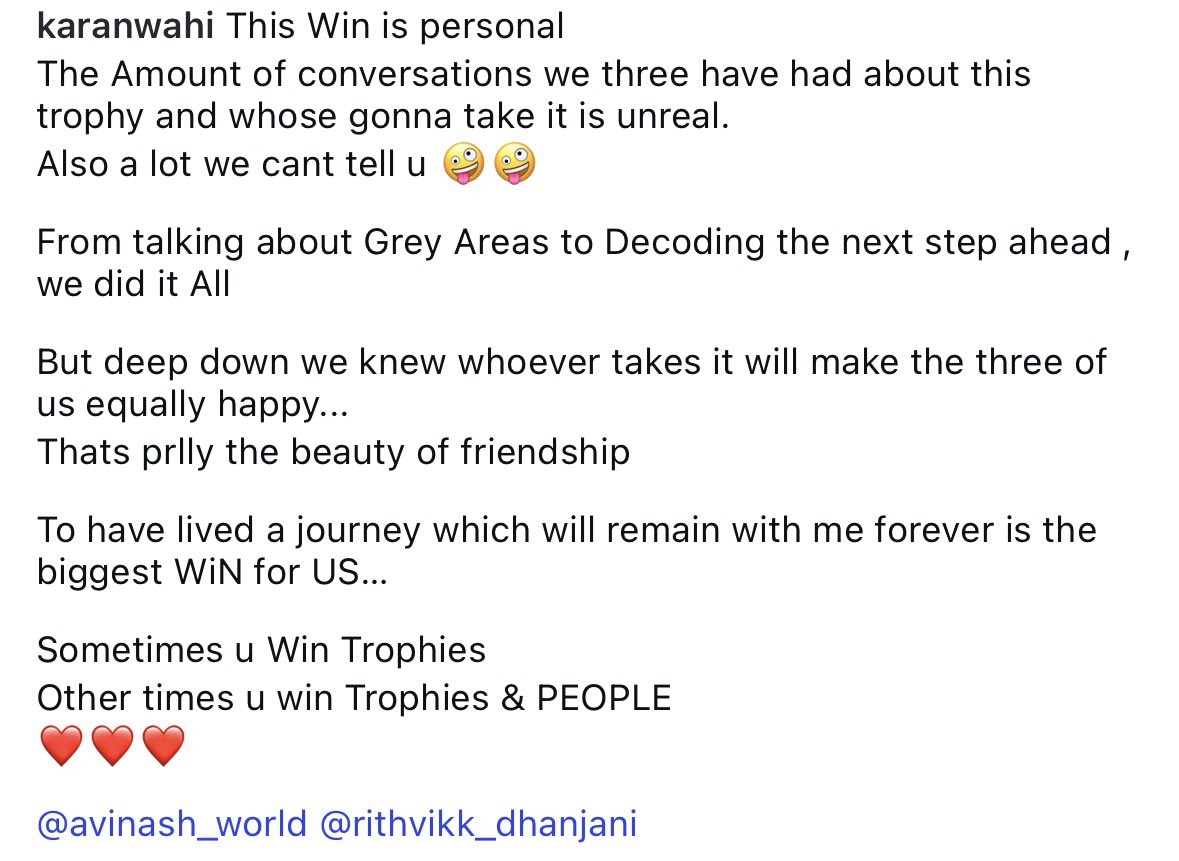 BefikarOyee's tweet photo. avinash my boy you have actually won in life too😭the caption has me crying so bad, its a fortune to have supportive &amp; secure friends like karan rithvik. 
may no evil eye ever touch this bond🥹 https://t.co/rXKBfSyXBb