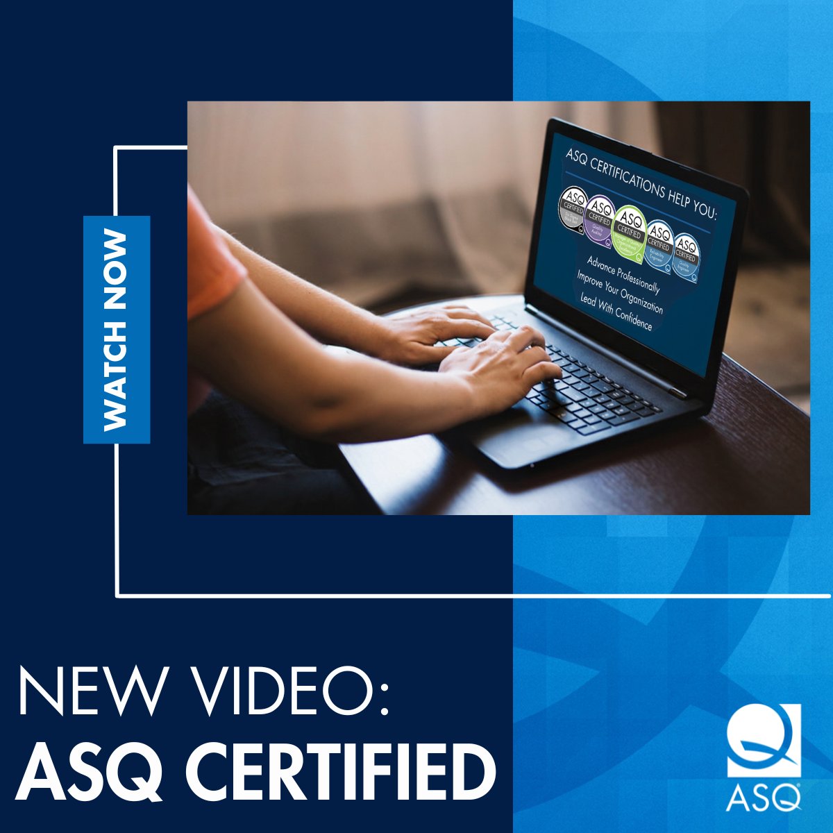 ASQ's tweet photo. New on ASQTV! 

Discover how ASQ Certifications help quality professionals advance their careers, strengthen their organizations, and gain globally recognized credentials. 

Watch here: https://t.co/TP6B2Hpp1Y https://t.co/0TO1Ozu3Wt