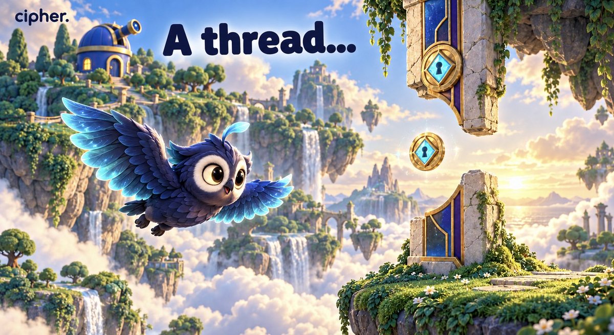 CipherSolana's tweet photo. Pip knows the answer. The fun part is getting it out of him before someone else does. Cipher also has a flight challenge and a drawing room. Here’s how all three work, including the planned prize rules.

A thread 👇🏻 https://t.co/7whQeoRWZP