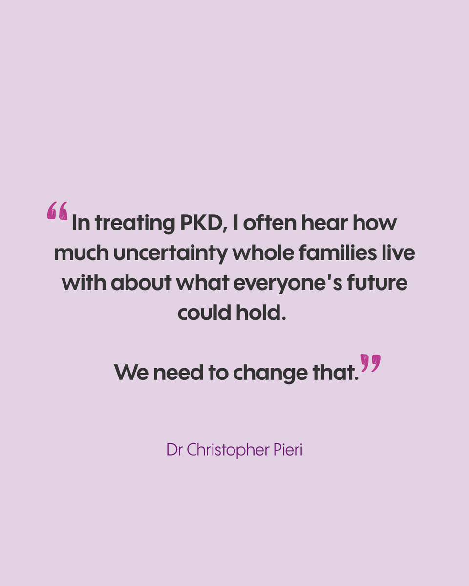 PKDCharity's tweet photo. A new chapter in PKD research  

The first ever Tess Harris Fellowship has been awarded to Dr Christopher Pieri from University College London. 

Funded through the PKD Partnership our collaboration with Kidney Research UK, the £350,000 fellowship will support research into why PKD progresses differently from one person to another. 

By bringing together genetic and clinical data, Christopher and his team hope to better understand who may be at greater risk of faster disease progression and support more personalised care. 

For families affected by PKD, uncertainty about what the future may hold can be one of the hardest parts of living with the condition. We hope this research will help provide clearer answers. 

The fellowship was created in memory of Tess Harris, who spent more than 20 years championing PKD research and the voices of people affected by PKD. 

Read the full story: https://t.co/8WTQ1LFOIY