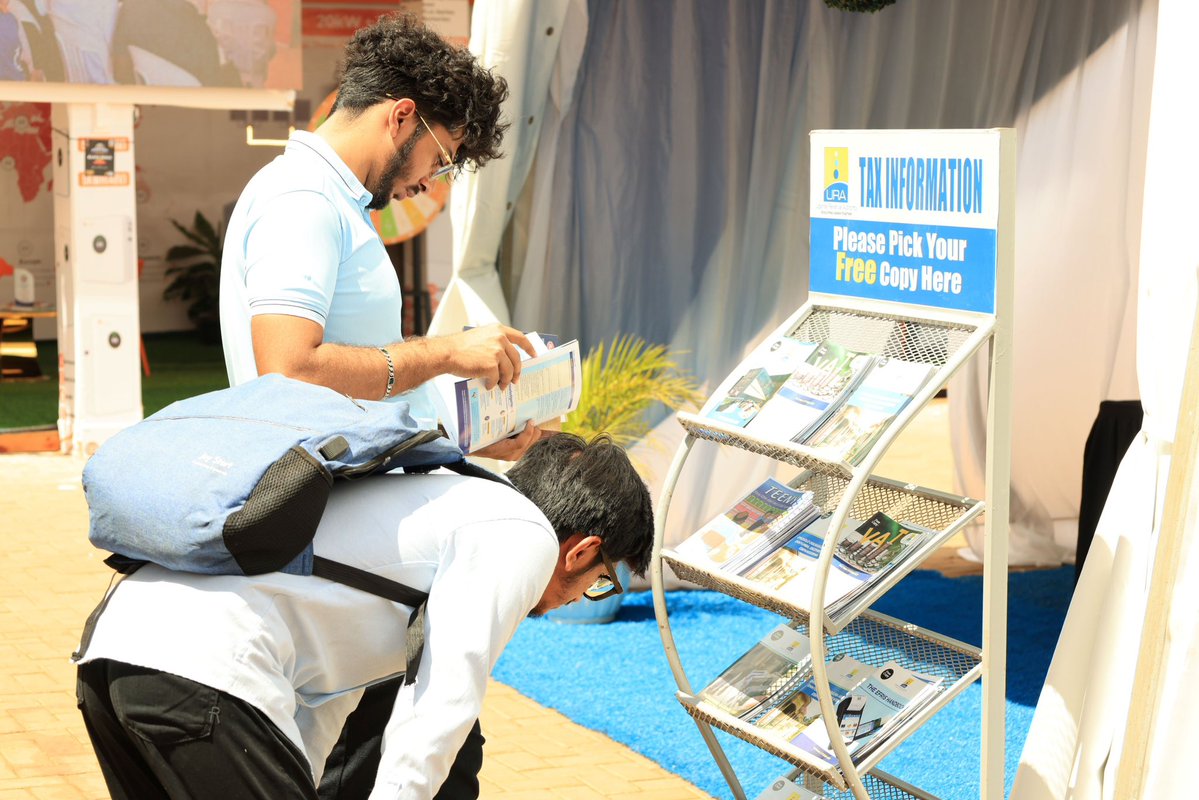 URAuganda's tweet photo. The URA team is very active at the 32nd UMA tradefair offering free tax advisory services at our stall behing the UMA Head Offices.

In case you need assistance regarding taxation, do not hestitate to visit our stall.

The URA Tax Experts are very ready to assist you understand your rights and obligations as a taxpayer.

The exhibition ends Sunday.

#URACSW2026
#DevelopingUgandaTogether
#FFeBanno