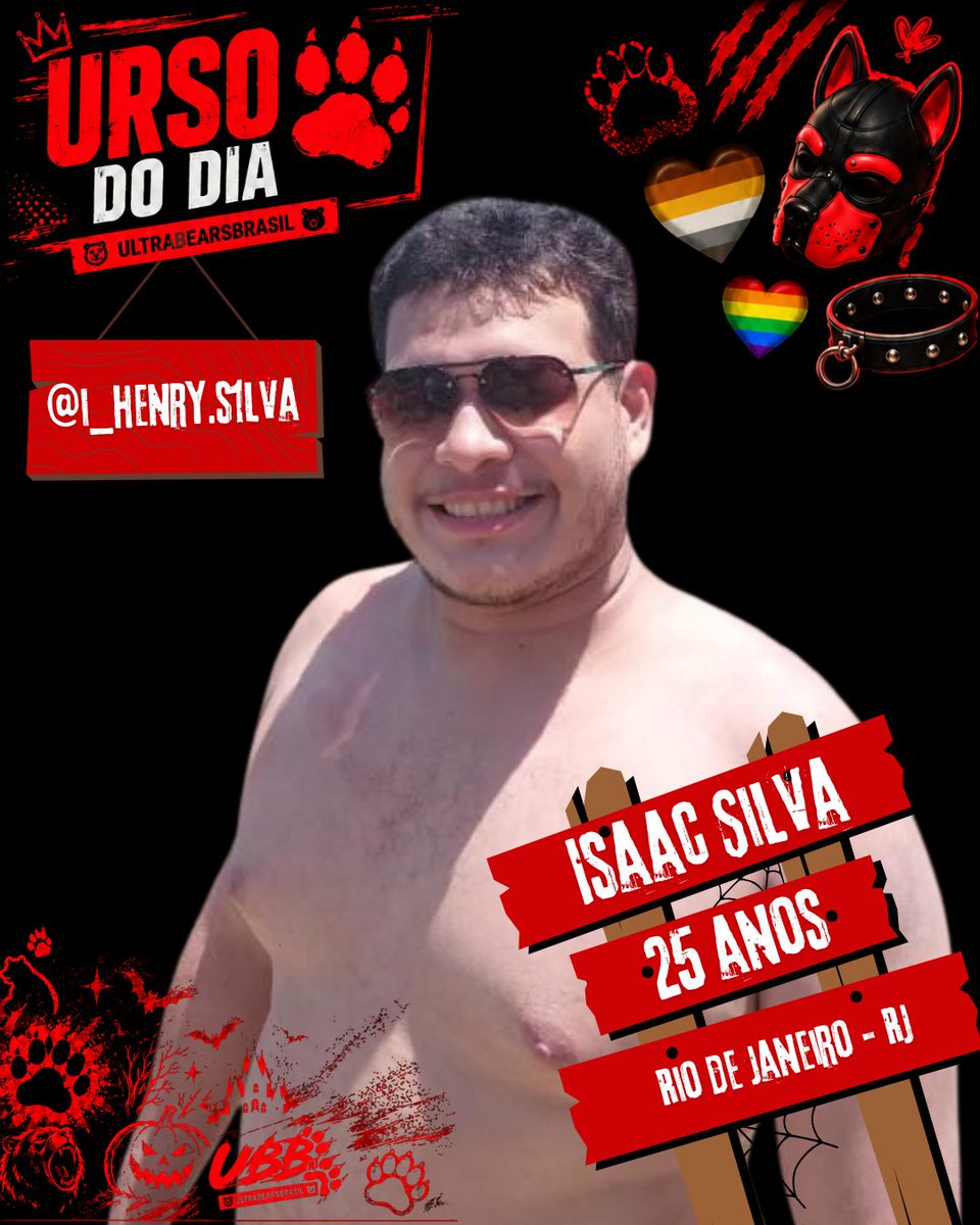 Ubearsbrasil's tweet photo. 🐻❤️ URSO DO DIA ❤️🐻

👤 Nome: Isaac Silva
📸 Instagram: https://t.co/8x6lKKw6bK
🎂 Idade: 25 anos
📍 Onde mora: Rio de Janeiro — RJ 🇧🇷
X: @Izac_Henry https://t.co/pk56qkO5WN