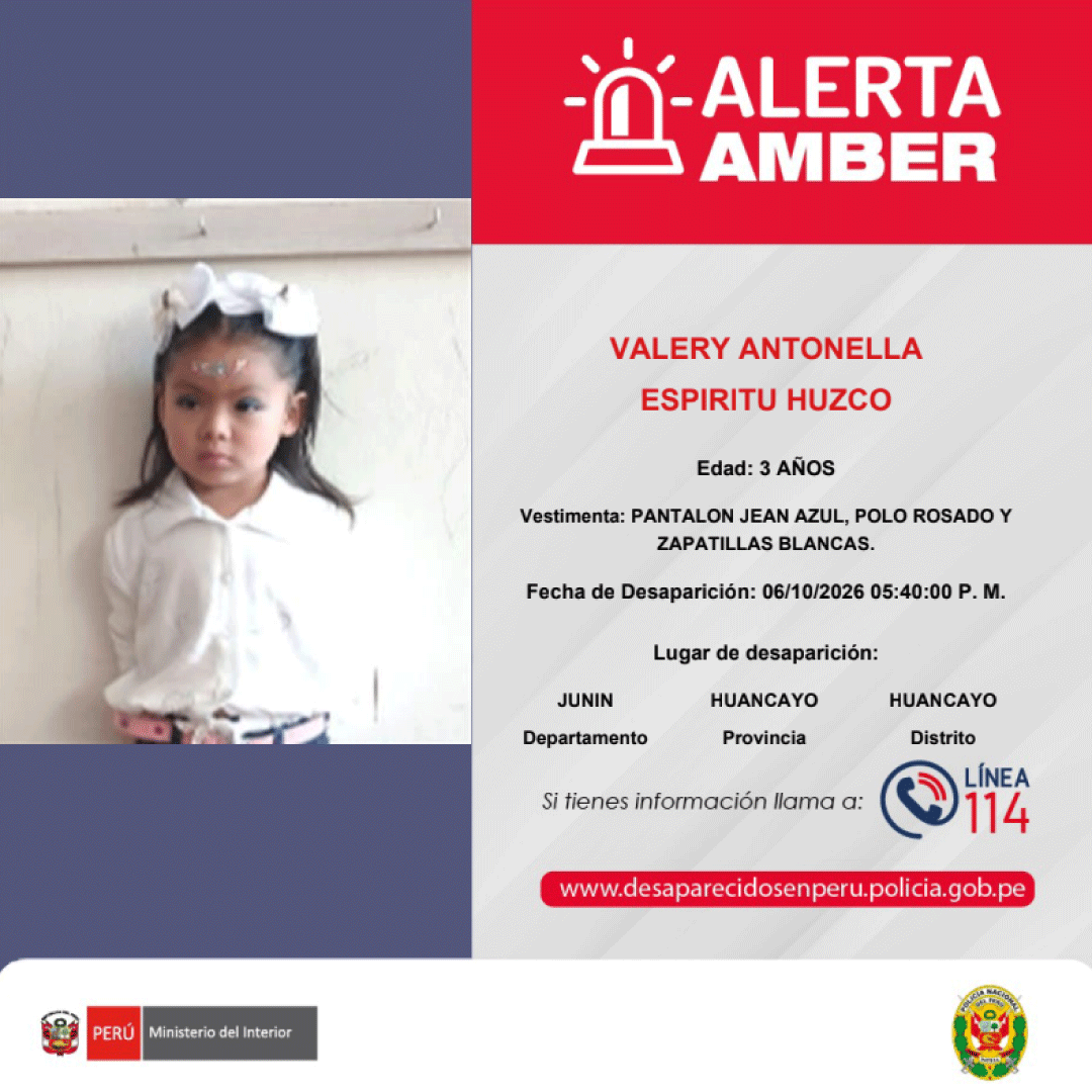 SERVIR_PERU's tweet photo. 🚨 #AlertaAmber | 🔎 Compartimos estas alertas de la Policía Nacional del Perú.

▶️ MOISES ROGELIO ALBITRES RUIZ
▶️ GENIR BOSMEDIANO VASQUEZ
▶️ LEYMER TORREJON VASQUEZ
▶️ VALERY ANTONELLA ESPIRITU HUZCO

📞 Si tienes información, comunícate de inmediato con la #Línea114. https://t.co/arng0vcdJ6
