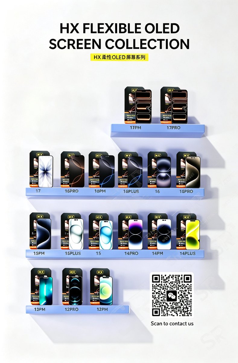 GxKama's tweet photo. HX LTPO Soft OLED screen major features: 

— No Dullness at all brightness level
— LTPO Technology same as original 
— Optimized MIPI power consumption halved vs original 

You need original experienced for your broken phone screen replacement!  HX is the best choice! https://t.co/HksLeC2SOD