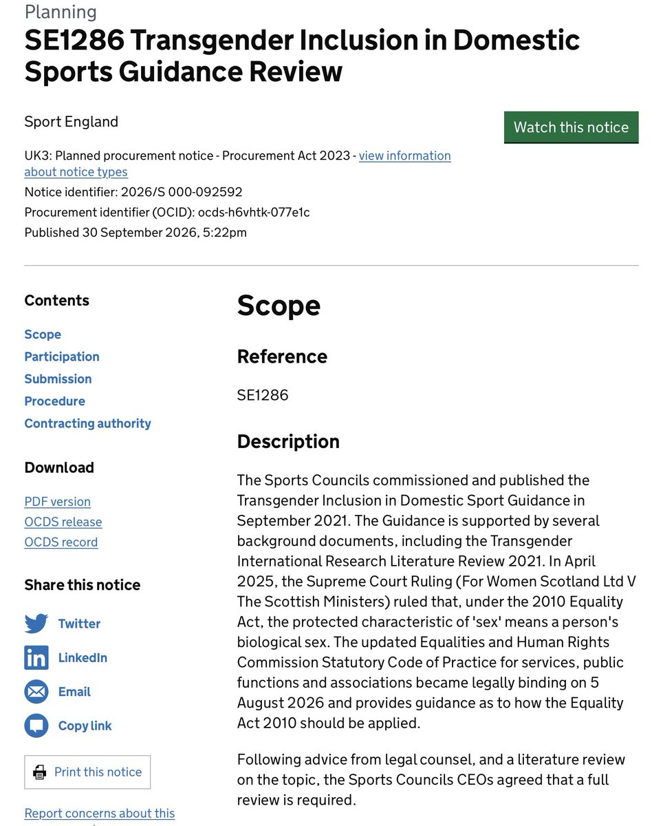 WomensRightsNet's tweet photo. Tenders open tomorrow for a supplier to review and revise Sport England’s Transgender Inclusion in Domestic Sports Guidance. 

Here’s our bid:

-Keep males out of female sport

Errr, that’s it. 

Our invoice is in the post @Sport_England https://t.co/HriKtdhlSP