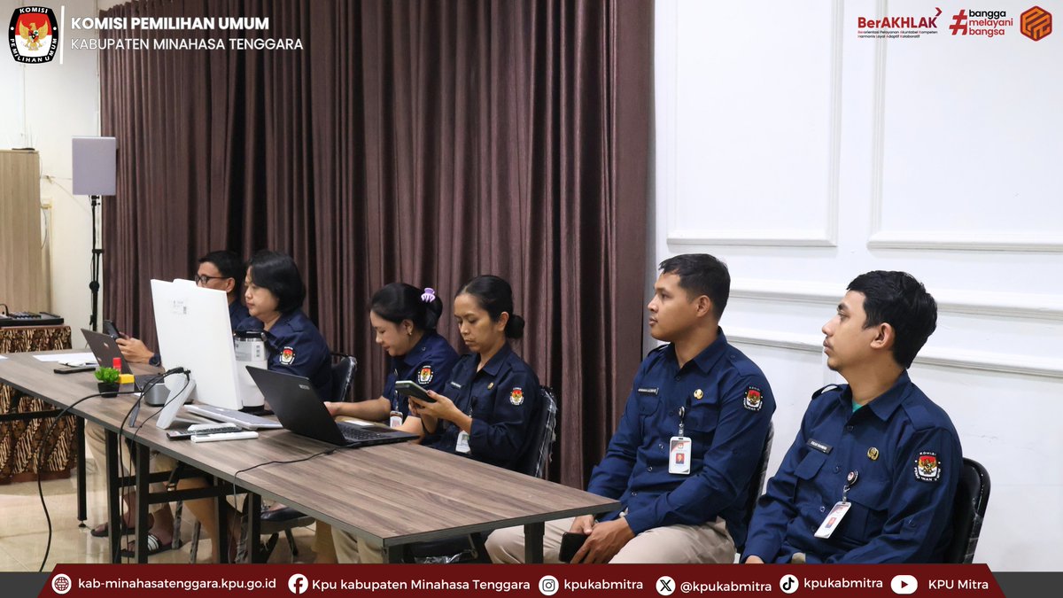 KpuKabMitra's tweet photo. #Temanpemilih, Komisi Pemilihan Umum (KPU) Kabupaten Sistem Pengendalian Intern Pemerintah (SPIP) dalam rangka evaluasi dan pelaporan Kartu Kendali SPIP Bulan September Tahun 2026,Selasa, (6/10/2026).

Selengkapnya :
https://t.co/tjwrVUv5i3

#kpumelayani https://t.co/BzdHnUI5cg