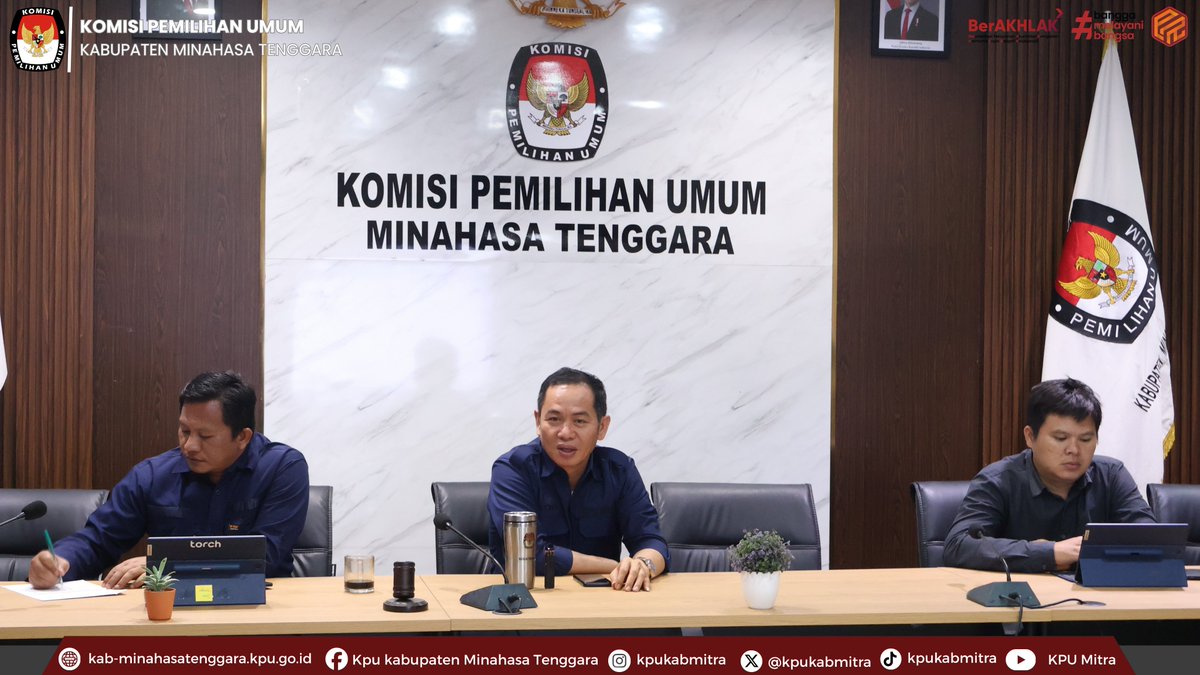 KpuKabMitra's tweet photo. #Temanpemilih, Komisi Pemilihan Umum (KPU) Kabupaten Sistem Pengendalian Intern Pemerintah (SPIP) dalam rangka evaluasi dan pelaporan Kartu Kendali SPIP Bulan September Tahun 2026,Selasa, (6/10/2026).

Selengkapnya :
https://t.co/tjwrVUv5i3

#kpumelayani https://t.co/BzdHnUI5cg