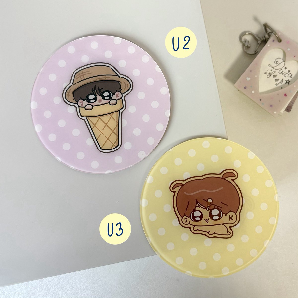 napause_crm's tweet photo. แผ่นรองแก้ว [10 cm]

♡ U (45฿ / 1 ชิ้น) https://t.co/yXH4S9qKoV