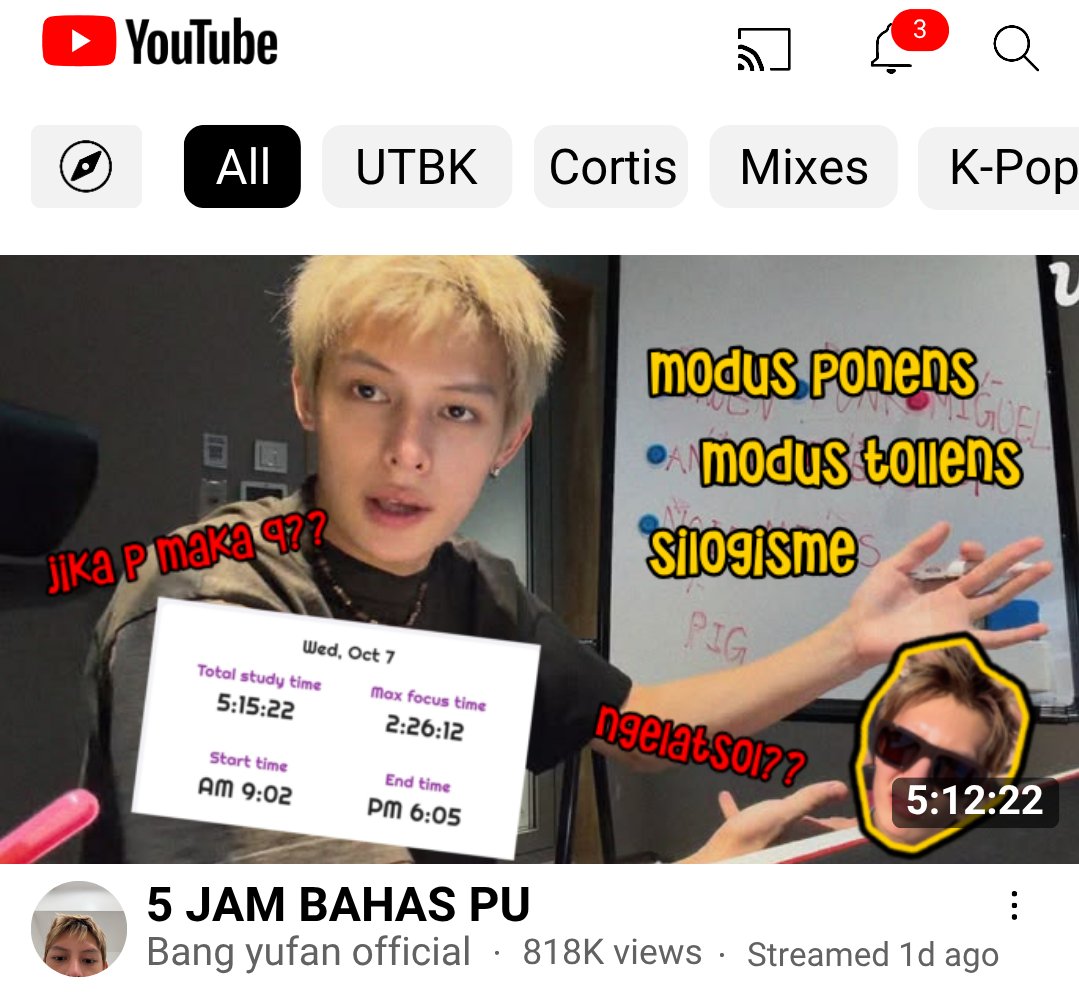 cheezeyogurt's tweet photo. [071026] 🦩

minta maaf karena up progress tidak konsisten awksks, hari ini aku belajar silogisme, ponens, tollens yaa, minta maaf lagi karena progressnya lambat 🙏🏻

materi liat di yt alternatifa n alfaiz, latsolnya dari banyaak sumber 😆
*tamnel putih kok live chat hitam yah https://t.co/mhV2QLQxlH