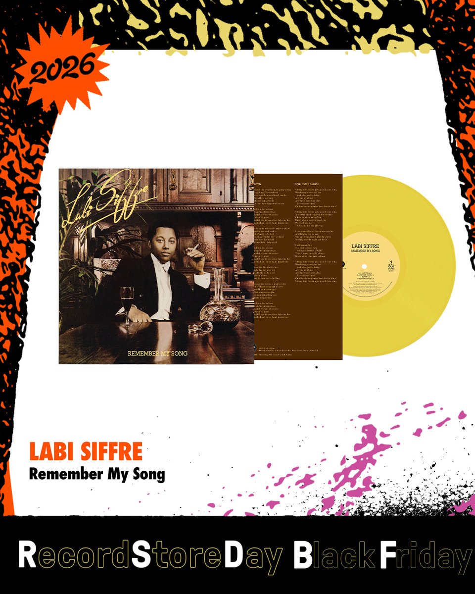 DemonMusicGroup's tweet photo. 💿 #RecordStoreDay #BlackFriday 2026💿
Record Store Day Black Friday returns on Friday 27th November.
Support your local indie record store with limited edition releases from Frank Black, Fischerspooner, Ritchie Blackmore's Rainbow, Labi Siffre and Doctor Who! #RSDBF https://t.co/0ekWJLkCkV