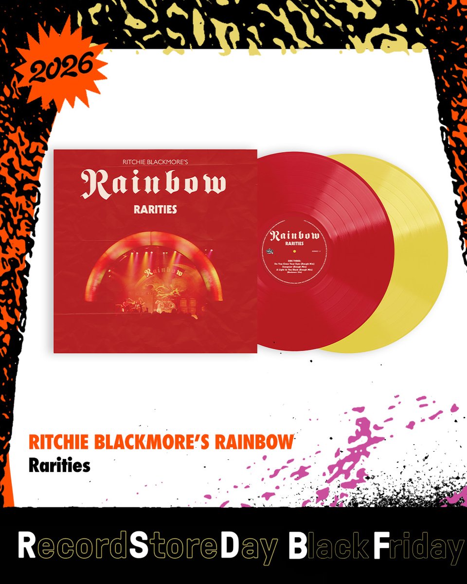 DemonMusicGroup's tweet photo. 💿 #RecordStoreDay #BlackFriday 2026💿
Record Store Day Black Friday returns on Friday 27th November.
Support your local indie record store with limited edition releases from Frank Black, Fischerspooner, Ritchie Blackmore's Rainbow, Labi Siffre and Doctor Who! #RSDBF https://t.co/0ekWJLkCkV