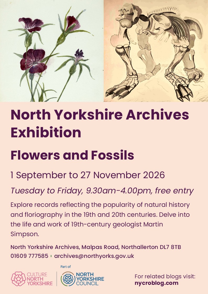 nyccarchives's tweet photo. Visit our current foyer exhibition 'Flowers &amp; Fossils': exploring the popularity of natural history in the 19th-20th centuries, and the life and work of geologist Martin Simpson. On now until 27 November 2026, open Tuesdays-Fridays #ExploreYourArchive https://t.co/gU3ZYVhYU2