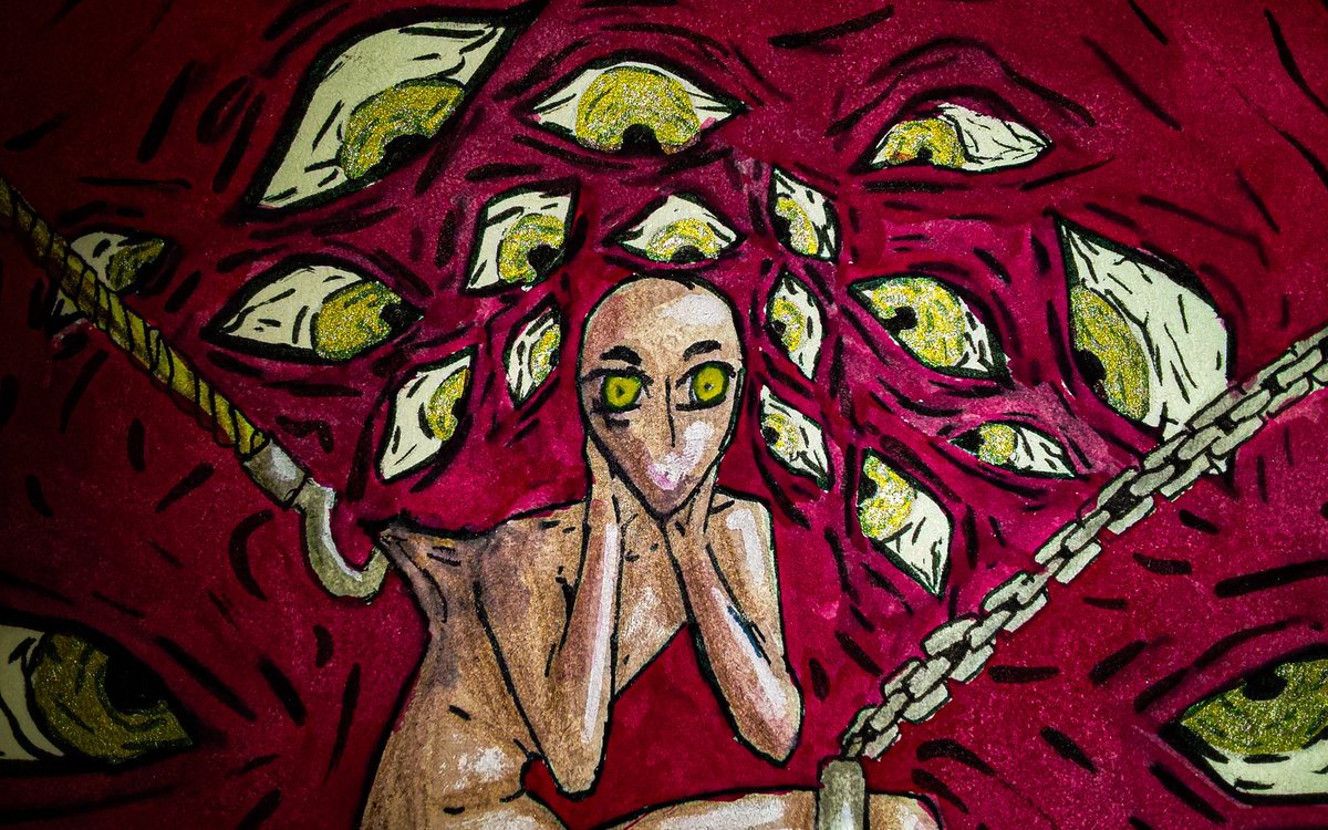 stareatarchive's tweet photo. ARCHIVE 007— THE USUAL 
this is just another normal day.
#darkart #inktoberchallenge #goth #noai #newartist https://t.co/EpNLsQcxVz