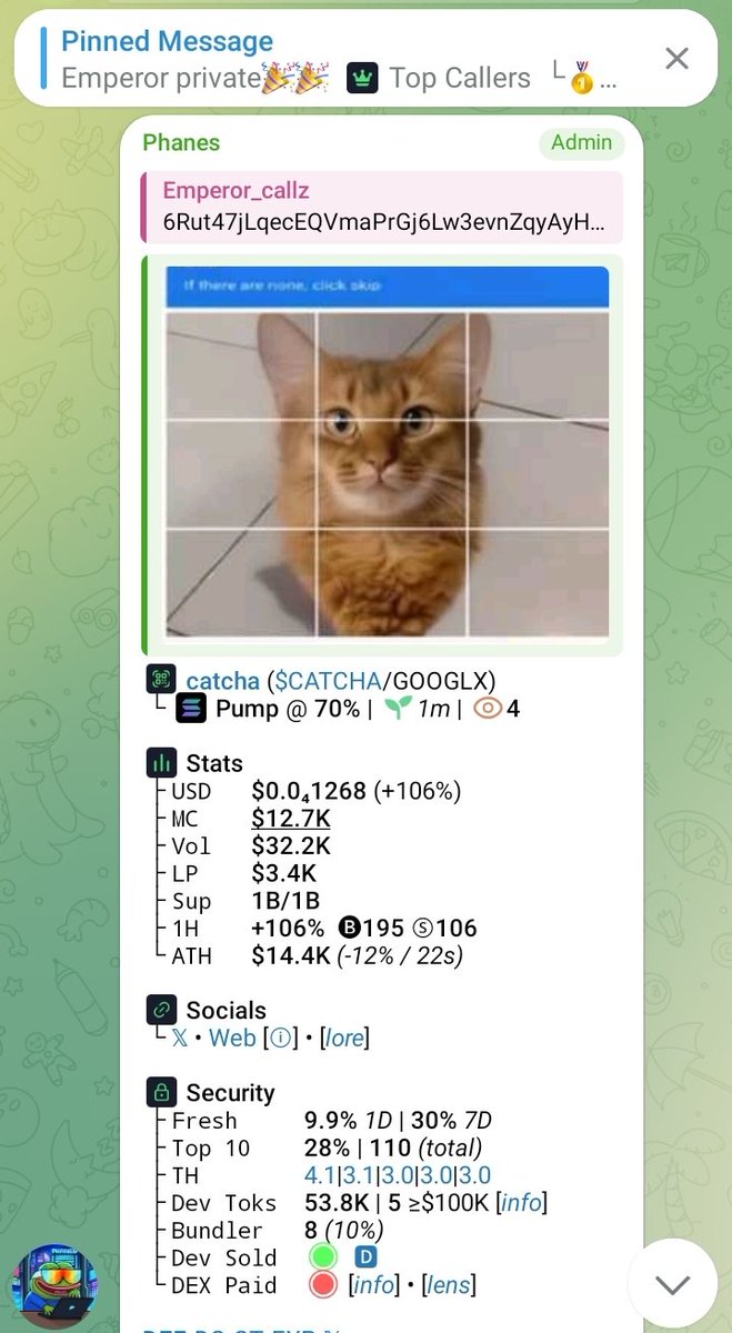 emperor_callz's tweet photo. $CATCHA
CA:

6Rut47jLqecEQVmaPrGj6Lw3evnZqyAyH5yNw12MvkMB
#solanamemecoin #memecoin #memecoin1000x https://t.co/JLzNTZbfhd
