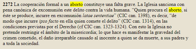 martintxo02's tweet photo. @HijaDeSastre @gonzamechenique Catecismo de la Iglesia Católica, número 2272. Parte de ser buenos cristianos es colaborar con corrección fraterna: promover el aborto es lo opuesto a ello. Abrazo. https://t.co/QnnuzgBf9I