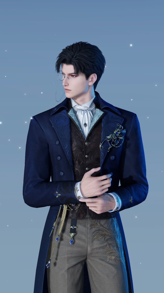PhuongPhuong_15's tweet photo. Slick back Zayne is so manhwa character coded 🥺🩵 https://t.co/p8DnZQ9s8N