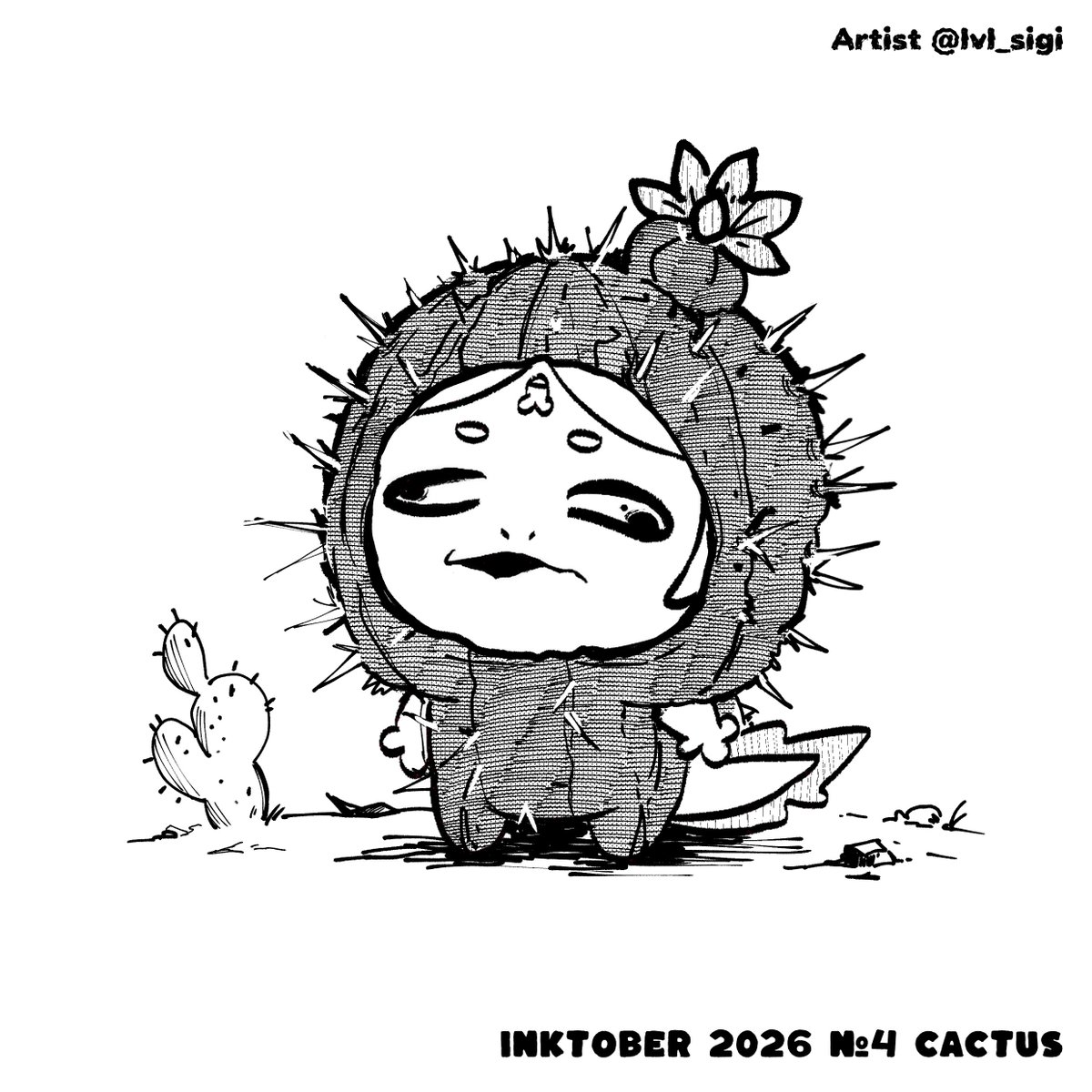 lvl_sigi's tweet photo. ✦ Inktober 2026 Day 4 Cactus✦

#inktober #inktober2026 #inktoberworld #inktoberprompts #inksketch #blackandwhiteart https://t.co/iiH8I3rlt2