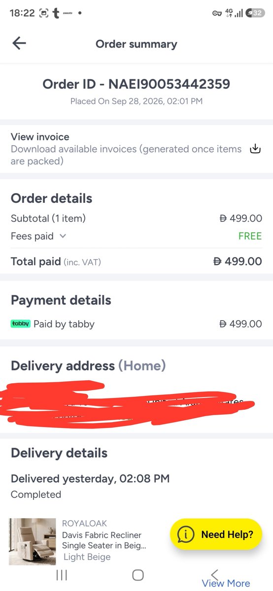 NairShree2112's tweet photo. #Noon worst buying service placed order 28th Sep & now 7th Sep & they claim they ve delivered da goods 2 me unfortunately I haven't received it yet Thisispathetic & #Noon #Nooncustomerservice dont have courtesy2even check if damatteris resolvedGiving false promises doesnt work https://t.co/oWFBNxd1mw