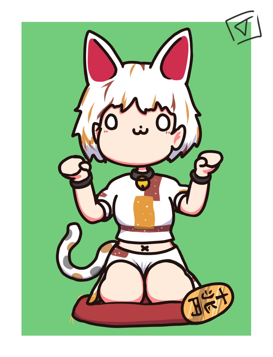 sigoned's tweet photo. 豪徳寺ミケ💵
#深夜の真剣お絵描き60分一本勝負 
#東方Project https://t.co/jfevd33HtW