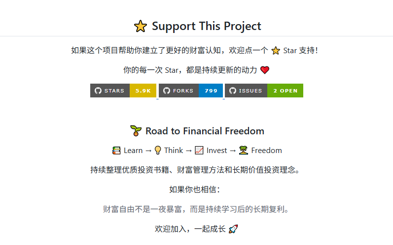bkdgiffug's tweet photo. 最近发现一个 GitHub 上挺有意思的仓库，名字就叫 「财富自由」，已经 3500+ Star。

作者把投资学习资料按阶段整理好了，适合想系统补课的人。

① 入门到进阶书单 16 本
② 财经纪录片 16 部
③ 精选美股 YouTube 频道 23 个
④ 还有美股社区、Web3 和区块链工具站
内容不算杂，重点是帮你把零散的投资知识串起来。
如果最近想补补金融知识、提升投资认知，可以收藏慢慢看。
🔗 https://t.co/kM5mDLFSfp