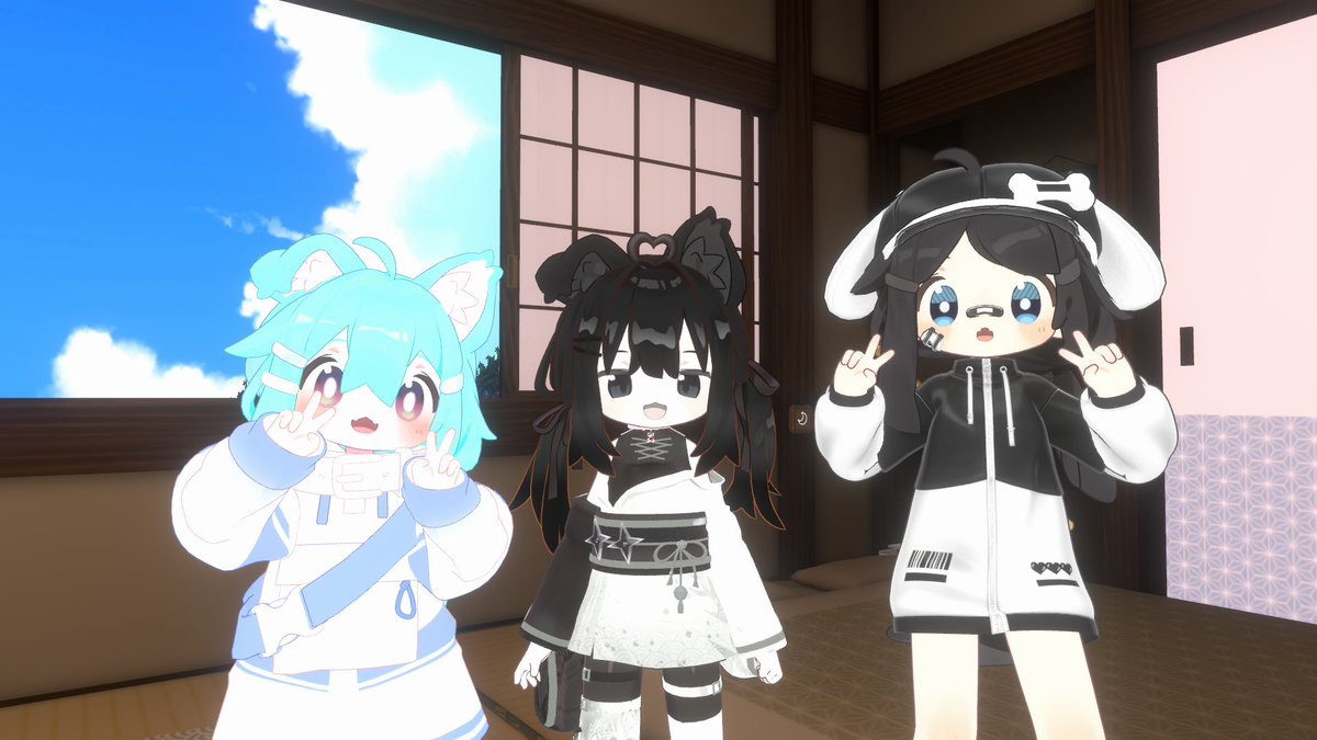 vrcmamekoha's tweet photo. aruさんとkosoadさんとまめひ集会！ https://t.co/HOwZJL6c1k