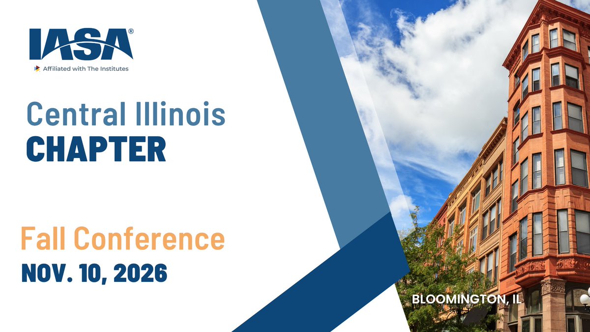 IASAINC's tweet photo. Insurance updates, tax developments, and an executive leadership panel are all on the agenda for the IASA Central Illinois Chapter Fall Conference on November 10.

The morning program includes CPE education plus time to connect with area professionals. ➡️ https://t.co/dD1l39EhE0 https://t.co/frAwLeoYzZ
