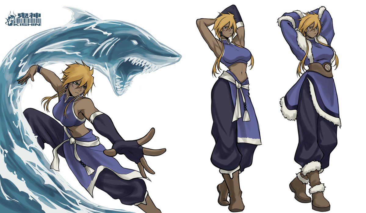 kishinUCH's tweet photo. changed a bit her design to make it look more original https://t.co/GBcnFUcSuE