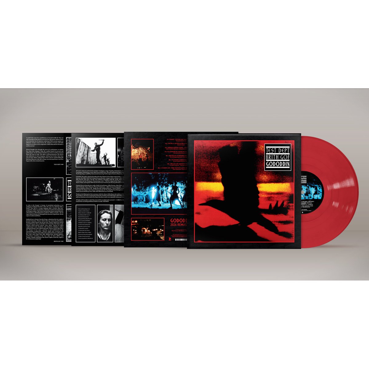 CyberNoise's tweet photo. Test Department @Test_Dept / Brith Gof to reissue 'Gododdin' album as remastered vinyl LP and expanded 3xCD+DVD / Digital set on 04/12/2026 via @artoffact https://t.co/CIGZWVCjvo —> copies with SIGNED postcard available from @lexermusic in the UK https://t.co/UERrnJrFVx https://t.co/tdJYsriIg7
