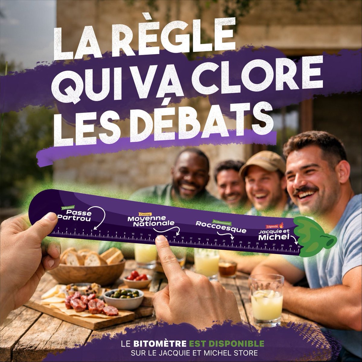 JacquieMichelX's tweet photo. 🚨 Double sortie sur https://t.co/3tSxWT463p 🚨 

L'un lance la soirée, l'autre la fait durer. 

- Le Bitomètre 📏 
On s'est dit, et pourquoi pas ? Vous pensez que vos potes mesurent large ou bluffent depuis des années ? Le Bitomètre va enfin trancher le débat. 😏

- L'Autre Moi 🃏: 
Le jeu de 160 cartes qui met fin aux soirées où personne n'ose rien dire.
À sortir entre potes ou en couple, à vos risques et périls... 🌶️ 🔞