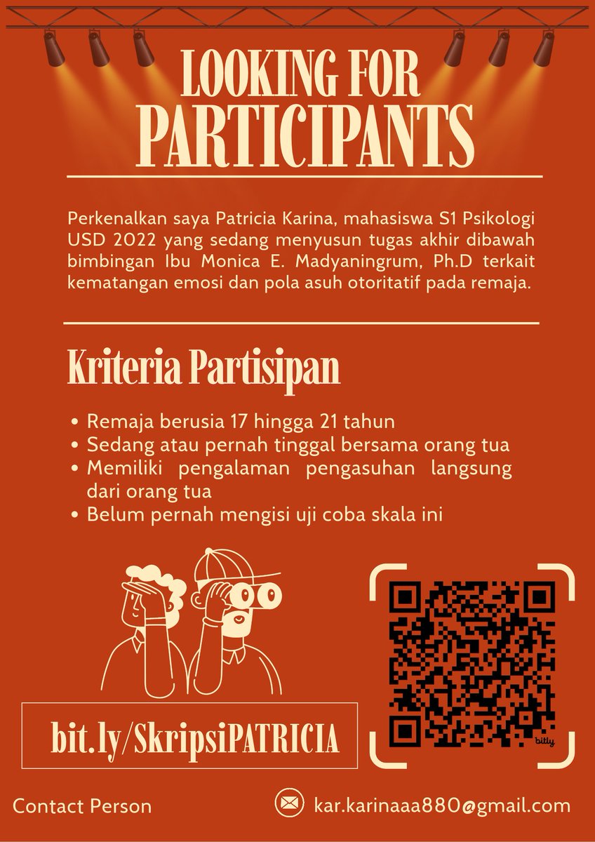 ayinnn21's tweet photo. CALLING FOR PARTICIPANTS!!!
Aku butuh bantuan untuk isi kuesioner ku
Link kuesioner: https://t.co/Fj9elX0dHO

KRITERIA PARTISIPAN:
- Remaja berusia 17 hingga 21 tahun
- Sedang atau pernah tinggal bersama orang tua
- Memiliki pengalaman pengasuhan langsung dari orang tua https://t.co/aVRuhxjhgy