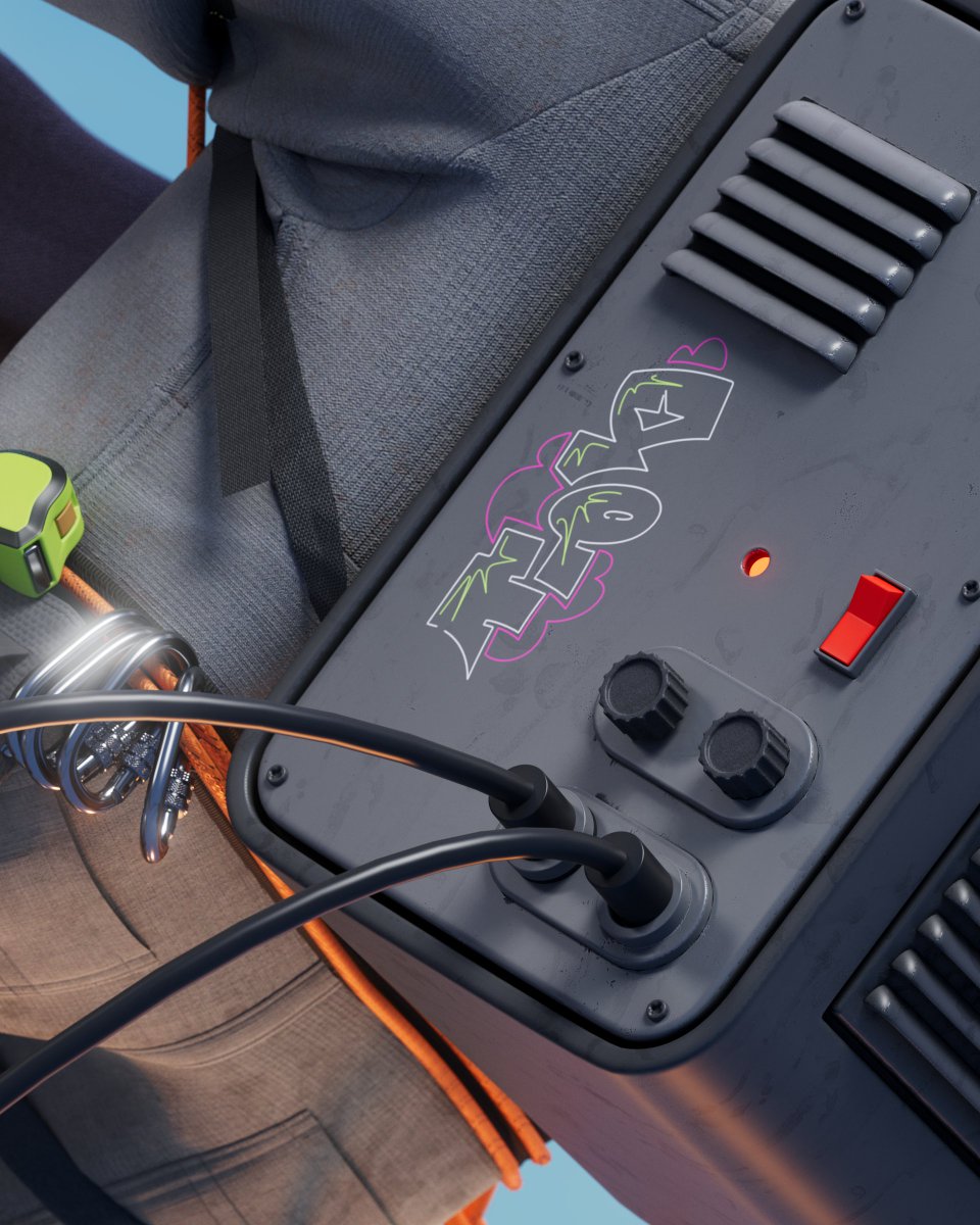 Nikita_Tyukalov's tweet photo. Welding at heights🎇
#cgi #3dart #cinema4d #redshift #characterdesign https://t.co/XXktQsq9PH