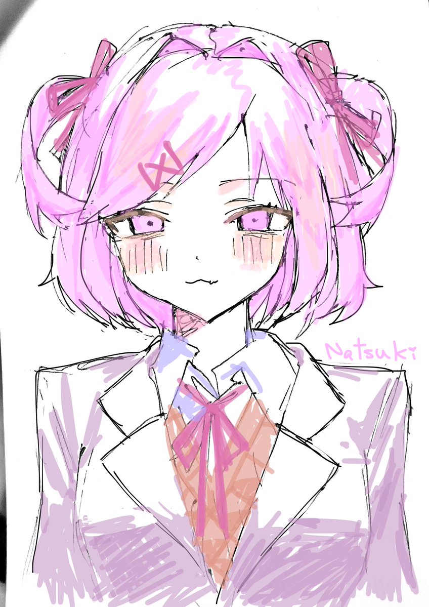 soudadesu's tweet photo. これもまた超落書きなナツキね https://t.co/hOgTsedybd