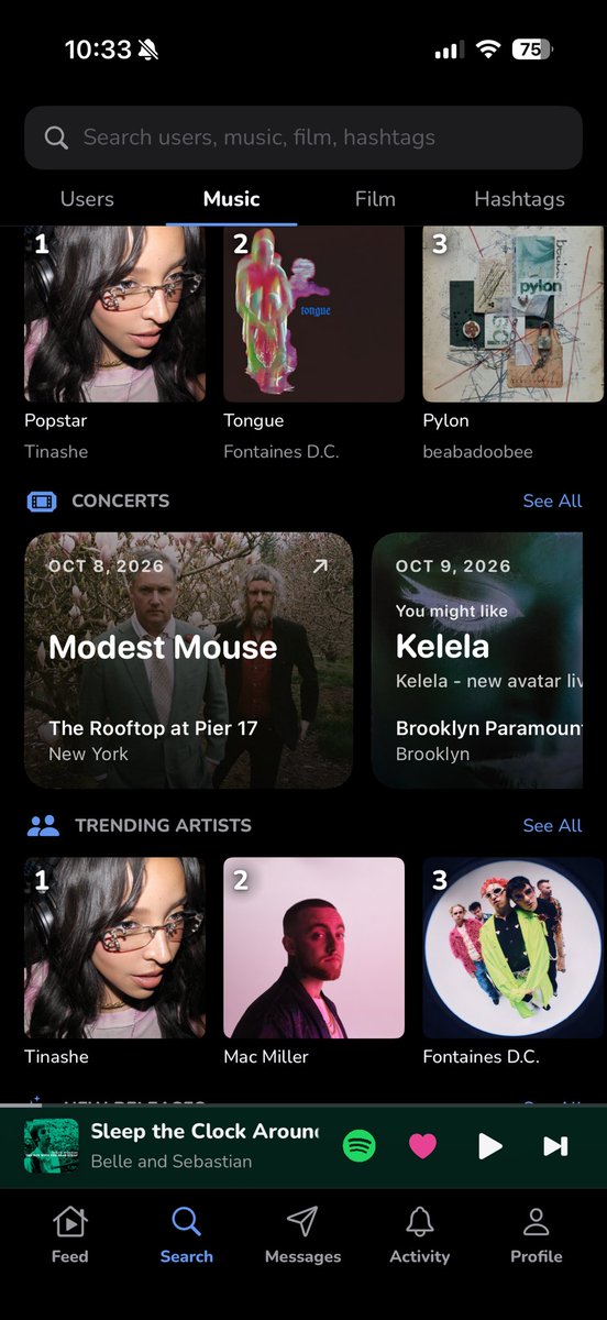 corusfm's tweet photo. Head to Search -> Music and see the new Concerts section. See the upcoming shows in your city or around the world, track all your favorite artists, get recommended similar artists, and invite anyone on Corus.  Just post your favorite music and Corus will do the rest. Enjoy! https://t.co/uEQIbHNmVb