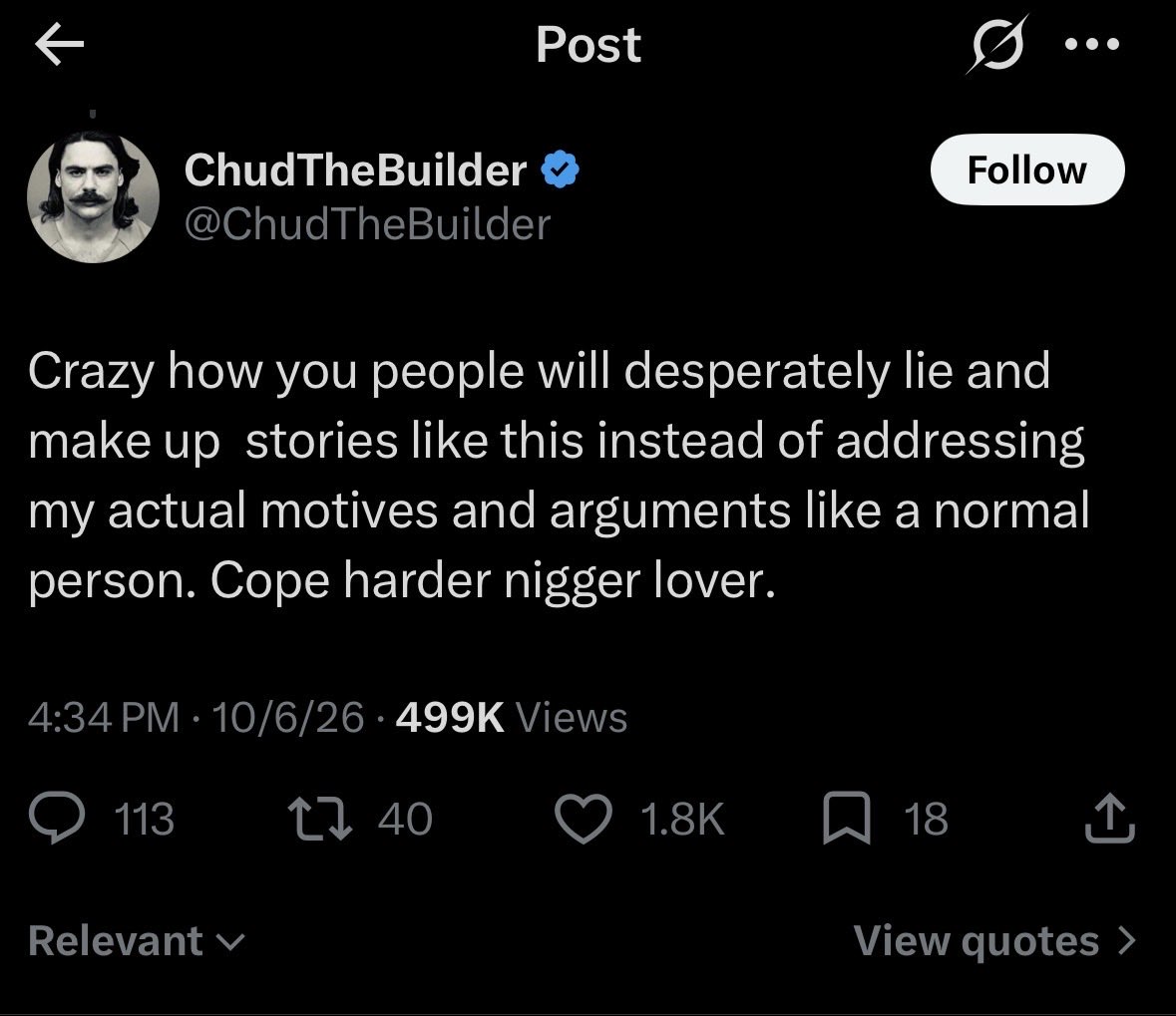 Mike37008388's tweet photo. @hyamsol @ChudTheBuilder @BryceHall Real crazy lmfao https://t.co/8PBo08Nz4v