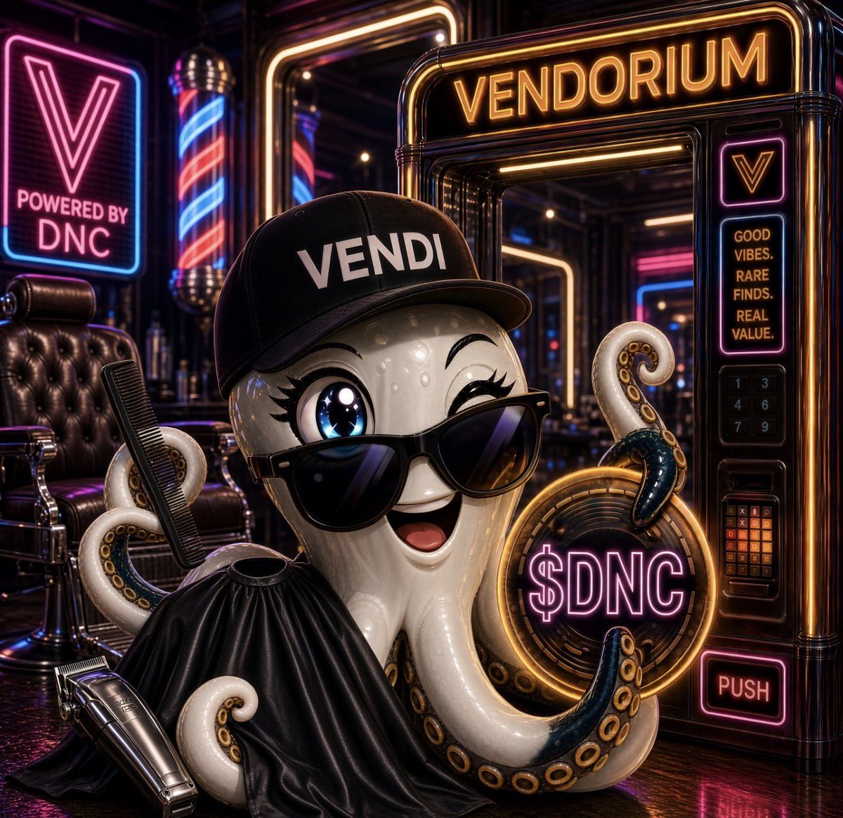 NobleMetaXX's tweet photo. solana:42HsffEQoHqWoeiffksYayC75fQDxaoUdMBzmeXdpump IS STILL JUST CHECKOUT, DISCOUNT, AND YIELD. 🗿🥜💎
Vendorium handles the checkout. Breaks, cards, collectibles, RWAs, merch — low fees, beta app already live, a percentage of every purchase auto-swaps into $DNC.
Kryptos handles the discount. Automatic price cuts. Gated drops. Better access. Framing perks. Upgrade path. DAO access already sitting on the NFT.
Staking handles the hold: every 5 million $DNC staked pays 1,000 $DNC daily.
https://t.co/TGSJ7aCKAU
💎🥜🗿💎🥜🗿💎🥜🗿 Use the shop. Use the NFT. Get paid to stay in $DNC .
CA: 42HsffEQoHqWoeiffksYayC75fQDxaoUdMBzmeXdpump