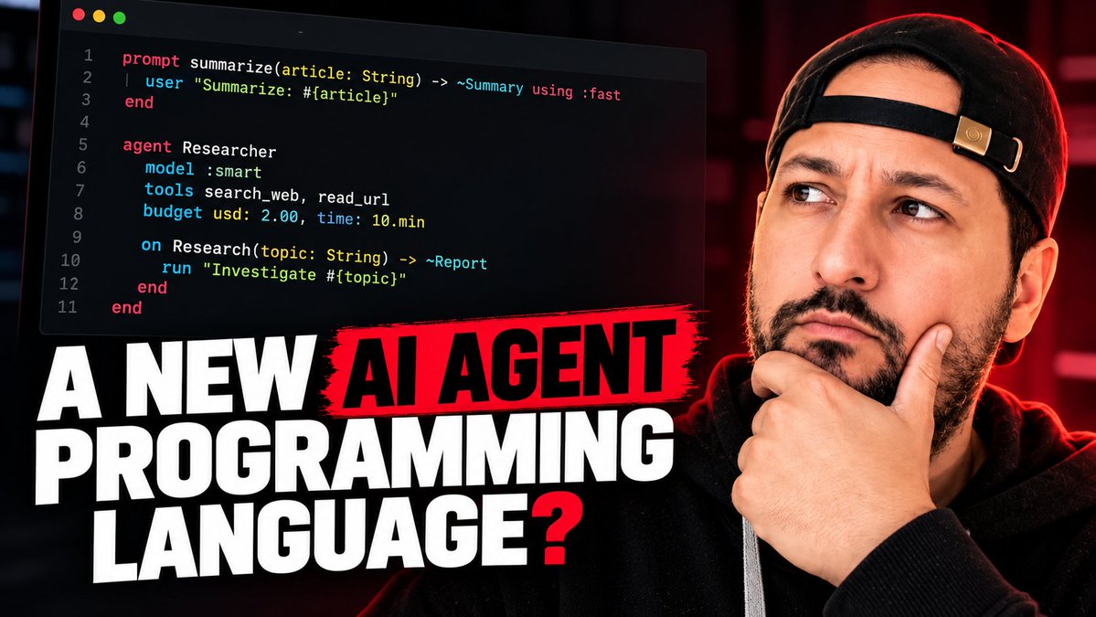 _itsmedit's tweet photo. A New AI Agent-Oriented Programming Language? 

🔗 https://t.co/Qn3soizXH6 https://t.co/NdGho3P3nJ