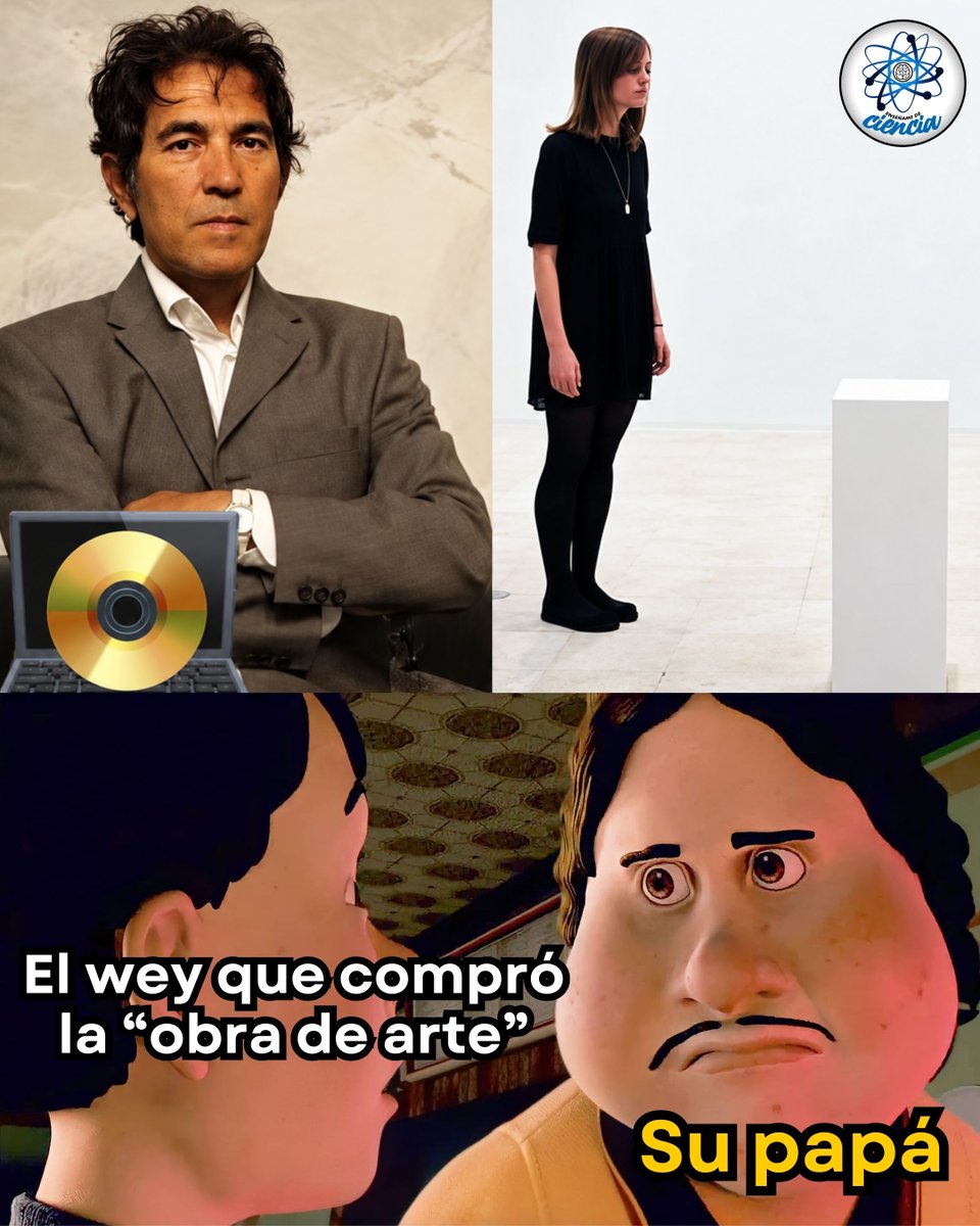 EnsedeCiencia's tweet photo. En 2021, el artista italiano Salvatore Garau vendió por 14,820 euros una obra que no podía verse ni tocarse. Se trataba de Io Sono (“Yo soy”), una escultura completamente inmaterial.

El comprador no recibió ningún objeto físico, sino un certificado de autenticidad y la indicación de reservar un espacio de aproximadamente 150 × 150 centímetros para exhibir la obra.

Garau explicó que su creación se basa en la idea de que el vacío no es “nada”, sino un espacio cargado de energía y posibilidades. Una peculiar obra de arte conceptual que terminó vendiéndose por el equivalente a unos 18,000 dólares.