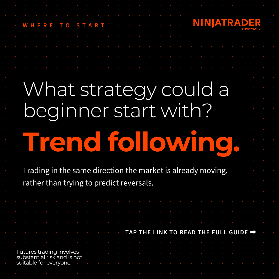 NinjaTrader's tweet photo. If you're new to futures, the first question isn't which indicator to use. It's which strategy you can follow the same way every time.  

Use this guide as a starting point: https://t.co/r3ejsdTwzv https://t.co/W0SDbH3nPK