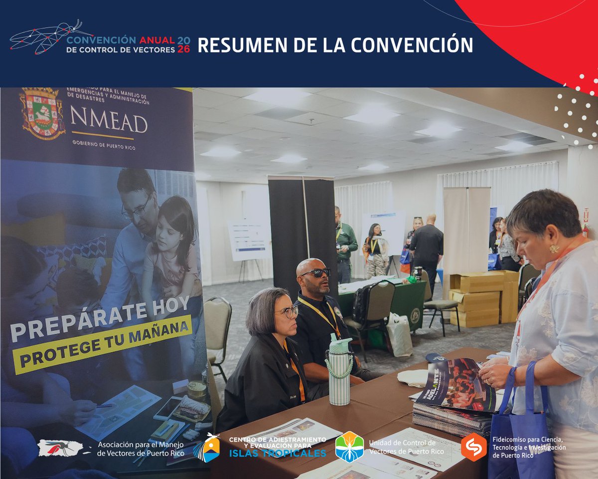 PRVectorControl's tweet photo. Gracias a las organizaciones que participaron con sus mesas educativas e interactivas en la Convención Anual de Control de Vectores 🦟

Ese intercambio fue una de las partes más valiosas del día. 🧵2/2 

Un programa del @prsciencetrust1. https://t.co/5OKzQat0Sz